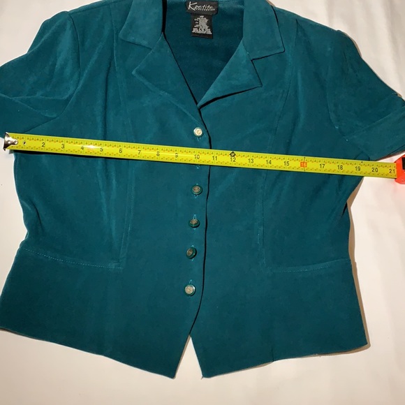 Vintage button up blazer jacket 14 P - Picture 6 of 9